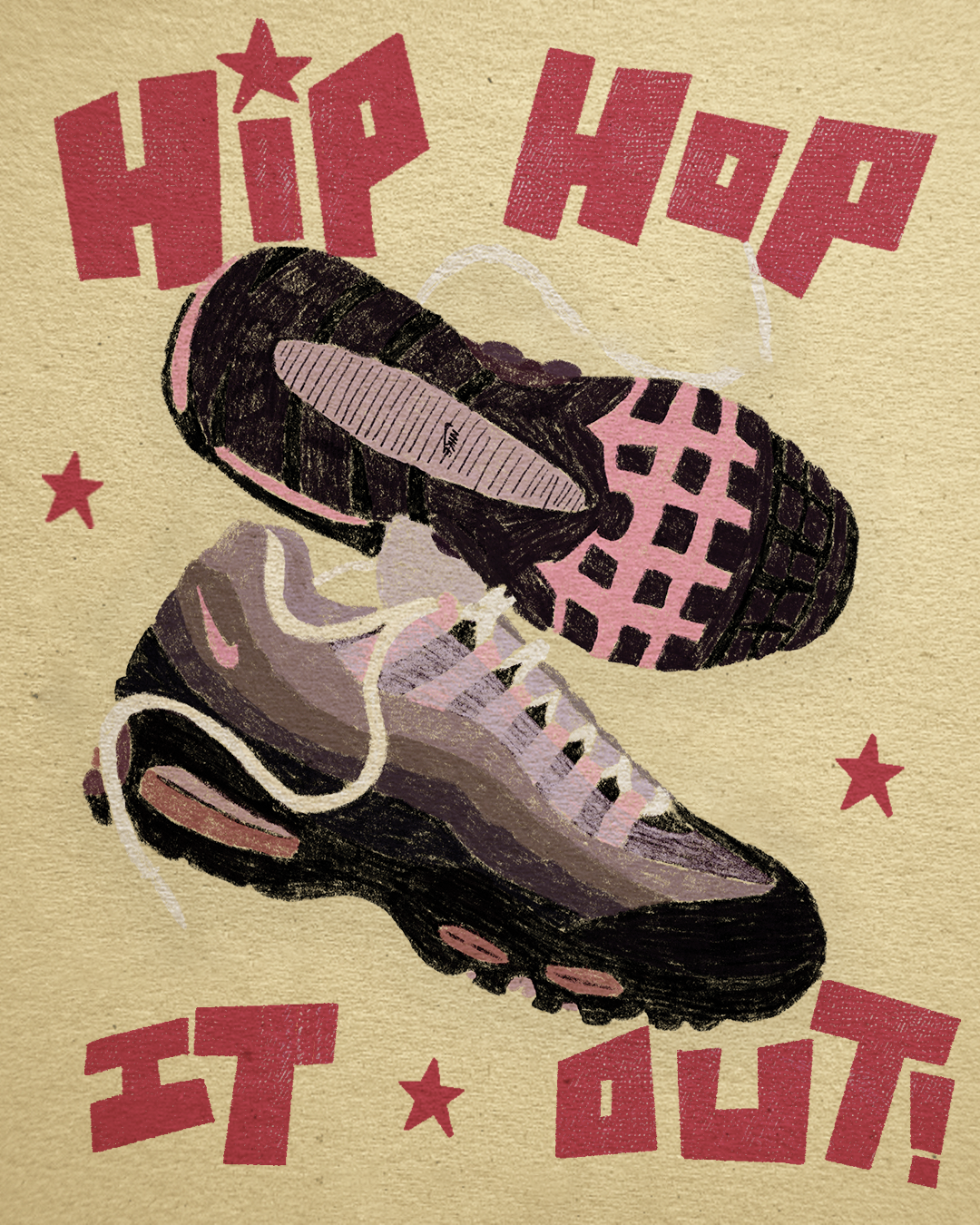 Nike Pink TNs Print